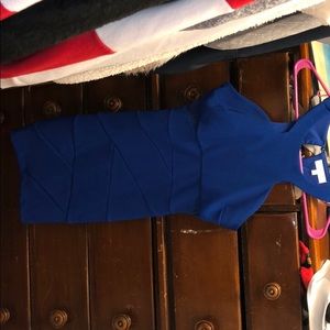 blue high neck homecoming dress!